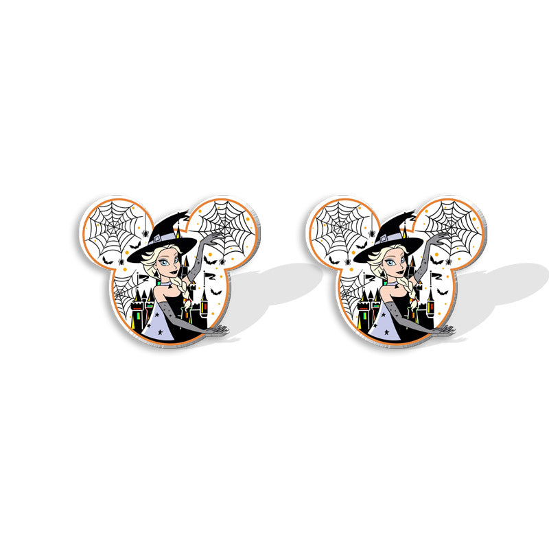 Wholesale Halloween Pumpkin Spider Earrings ACCVIP-ES-XiangLian025