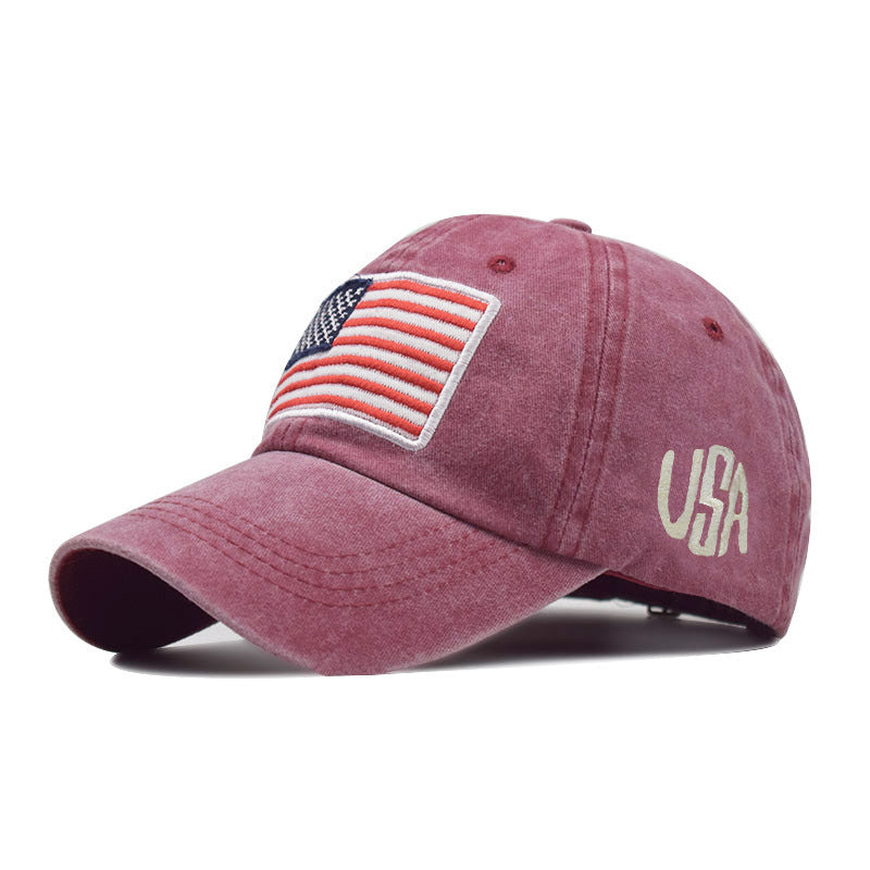 Wholesale American Flag Cotton Hat Baseball Cap ACC-HT-QiNiao008