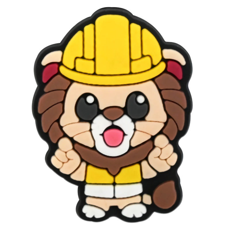 Wholesale Random 100pcs Cute cartoon animal series PVC Soft Rubber Shoe Buckle Decoration