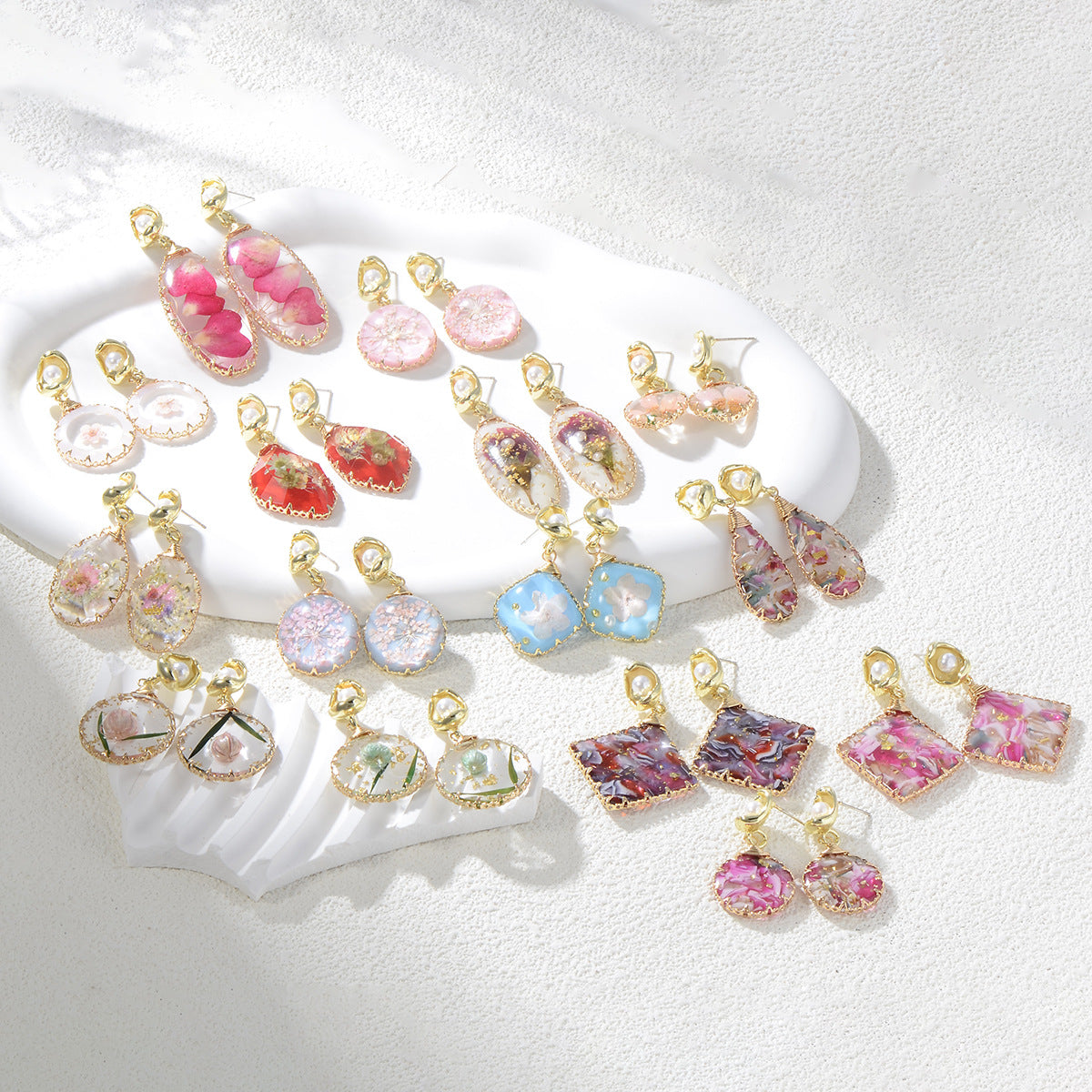 Wholesale Forest Earrings Mother of Pearl Earrings Luxury Earrings ACC-ES-YiN004