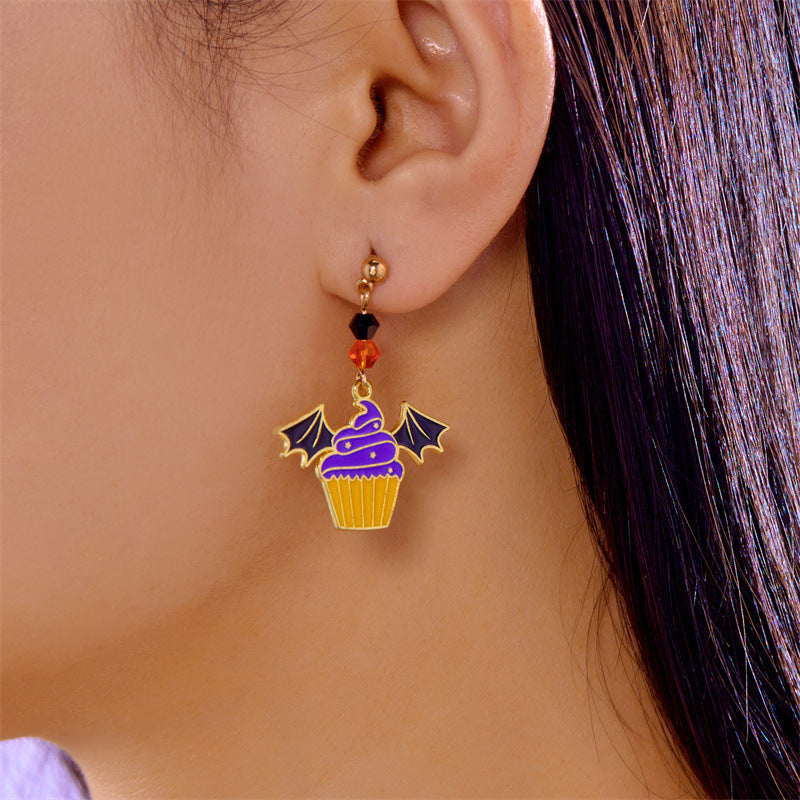 Wholesale  cute cartoon pumpkin ghost earrings