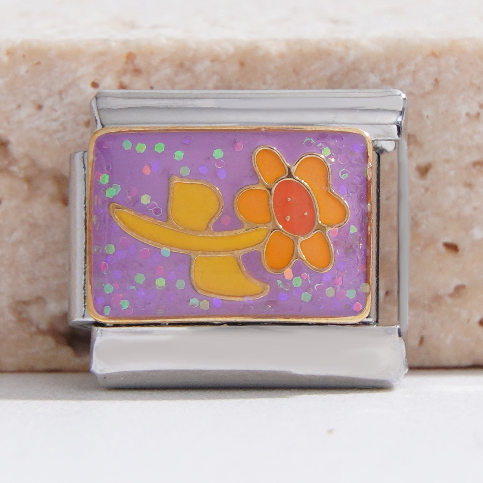 Wholesale Italian Charm Bracelet 9mm DIY Splicing Colored Oil Drop Stainless Steel Composable Bracelet