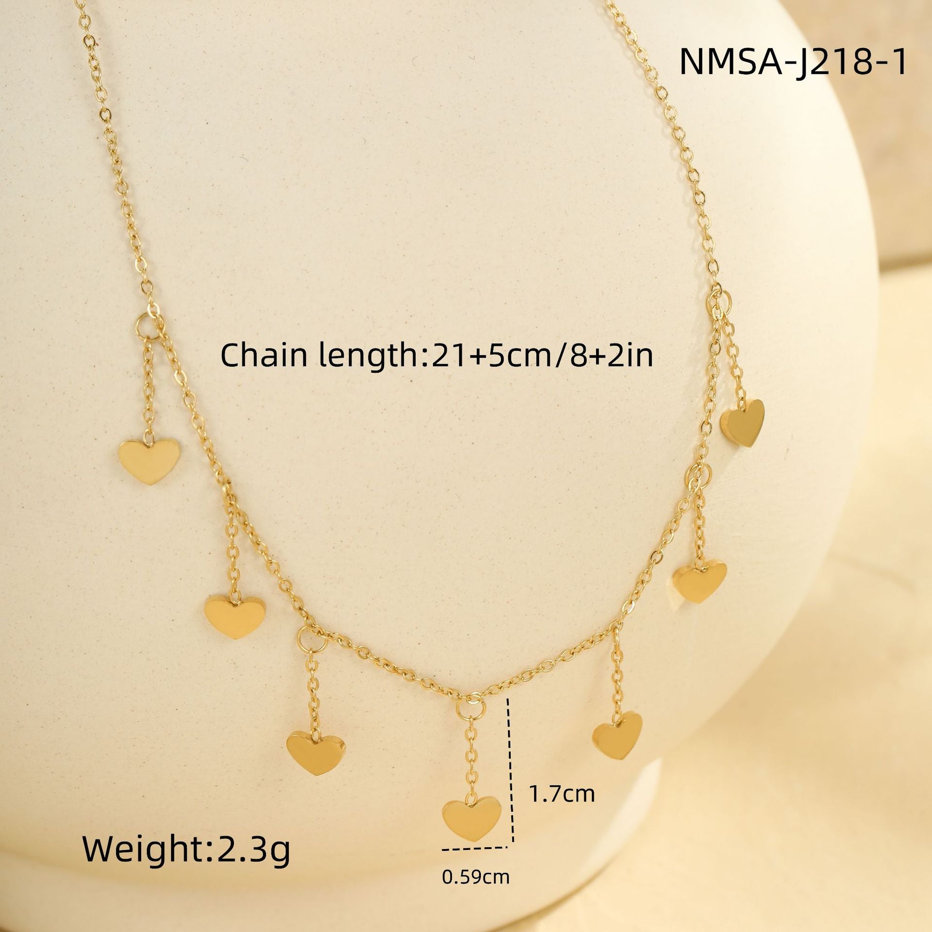 Wholesale  multi-layer 18k stainless steel anklet