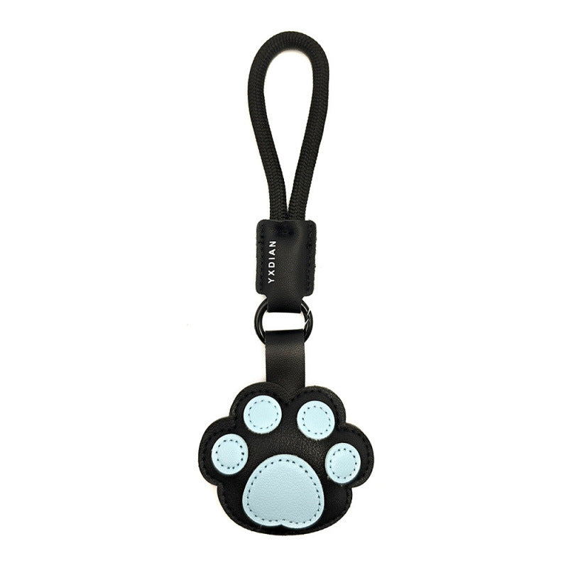 Wholesale Cartoon Cat Paw Leather Keychain Bag Charm For Couples Students Gift