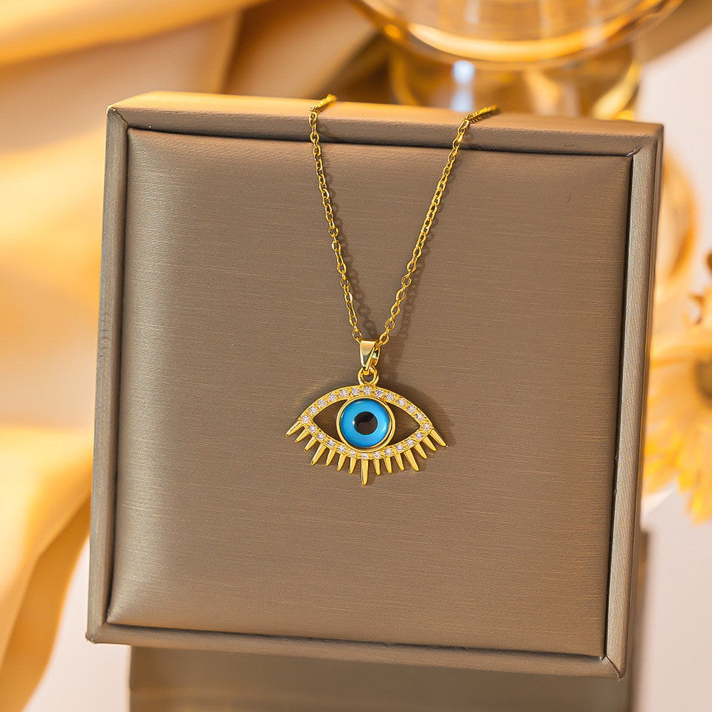 Wholesale Evil Eye Pendant Necklace Blue Eye Design for Everyday Gift Boutique Jewelry Accessory