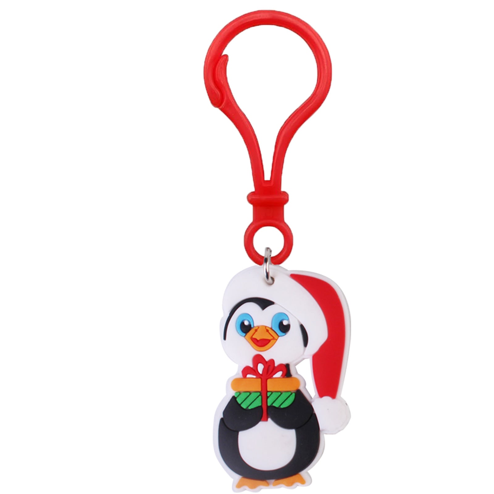 Wholesale PVC Christmas Snowman Keychain Pendant Bookbag Charm Winter Gift