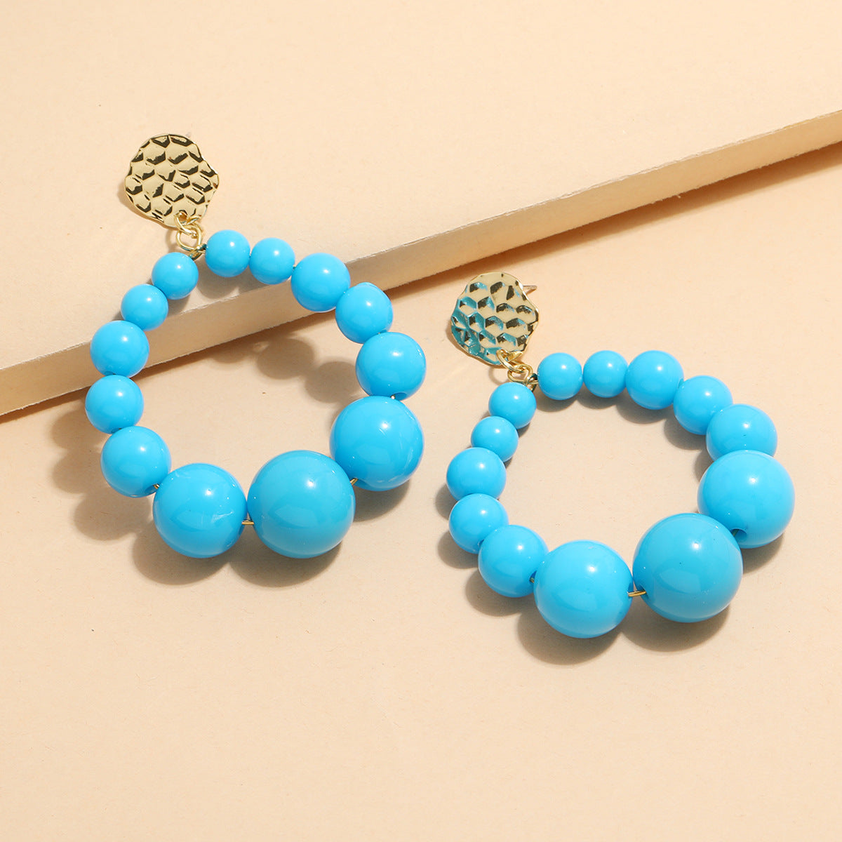 Wholesale Exaggerated Round Bead Earrings Bohemian Earrings ACC-ES-Qunq005