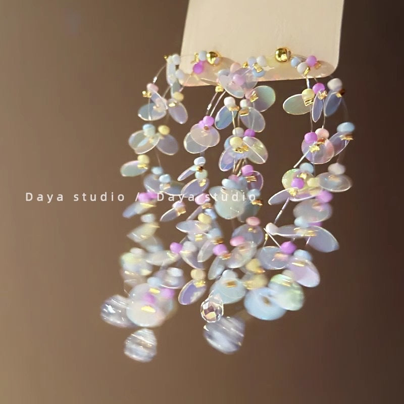 Wholesale Color Flower Earrings