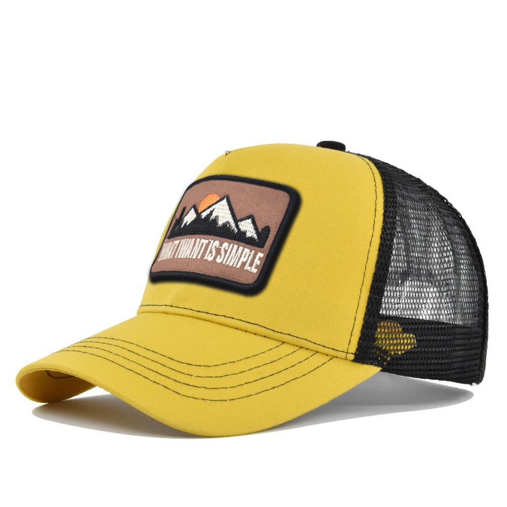 Wholesale Embroidered hill animal summer sunshade net hat