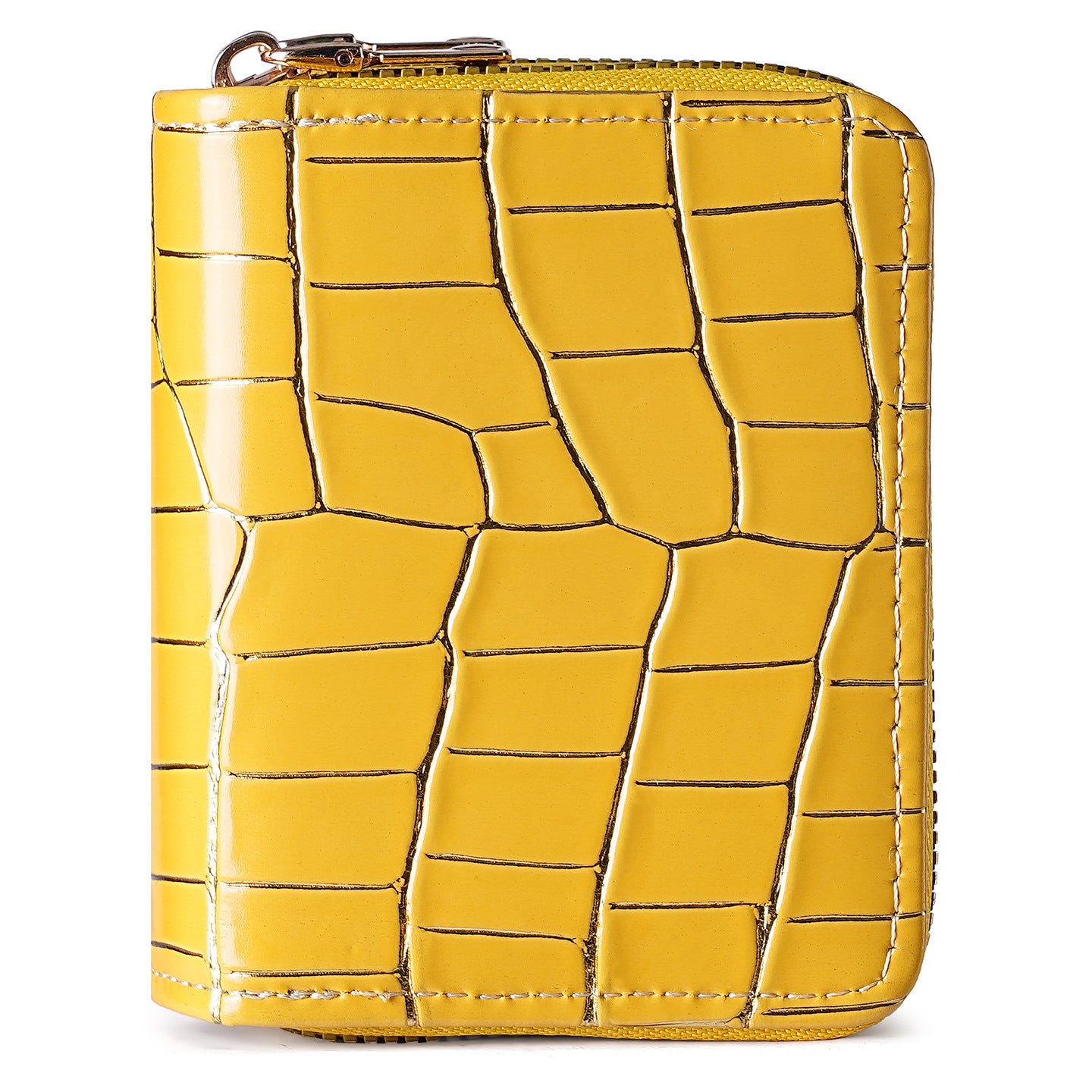 Wholesale Women S Everyday PU Leather Card Holder Wallet Stone Texture Multi Slot Double Zipper Coin Purse