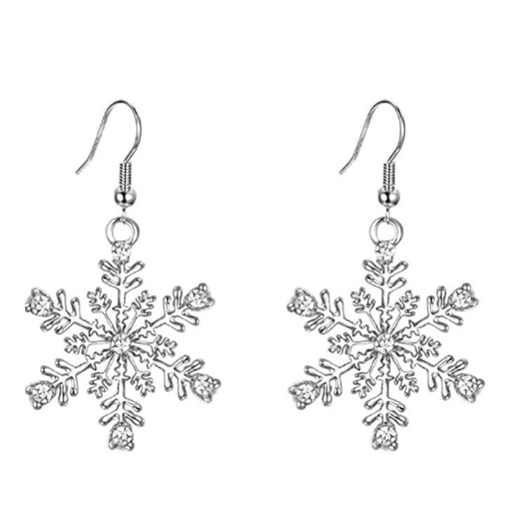 Wholesale Christmas Alloy Diamond Bell Snowflake Christmas Tree Earrings ACC-ES-Bingl004