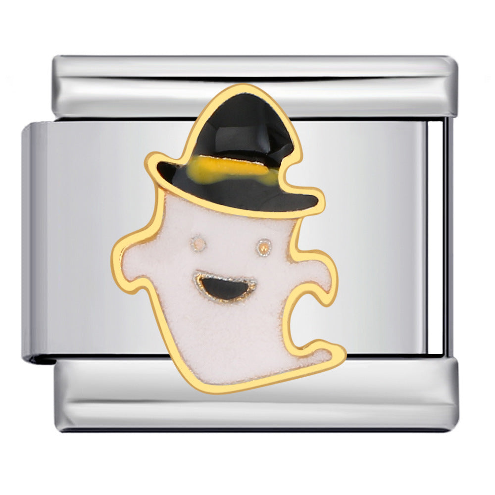 Wholesale Italian Charm Bracelet 9mm DIY -themed pendant  Creative Stainless Steel Composable Bracelet