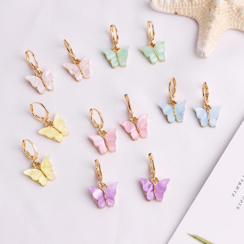 Wholesale Multicolor Butterfly Earrings Necklace ACC-NE-Gaot002