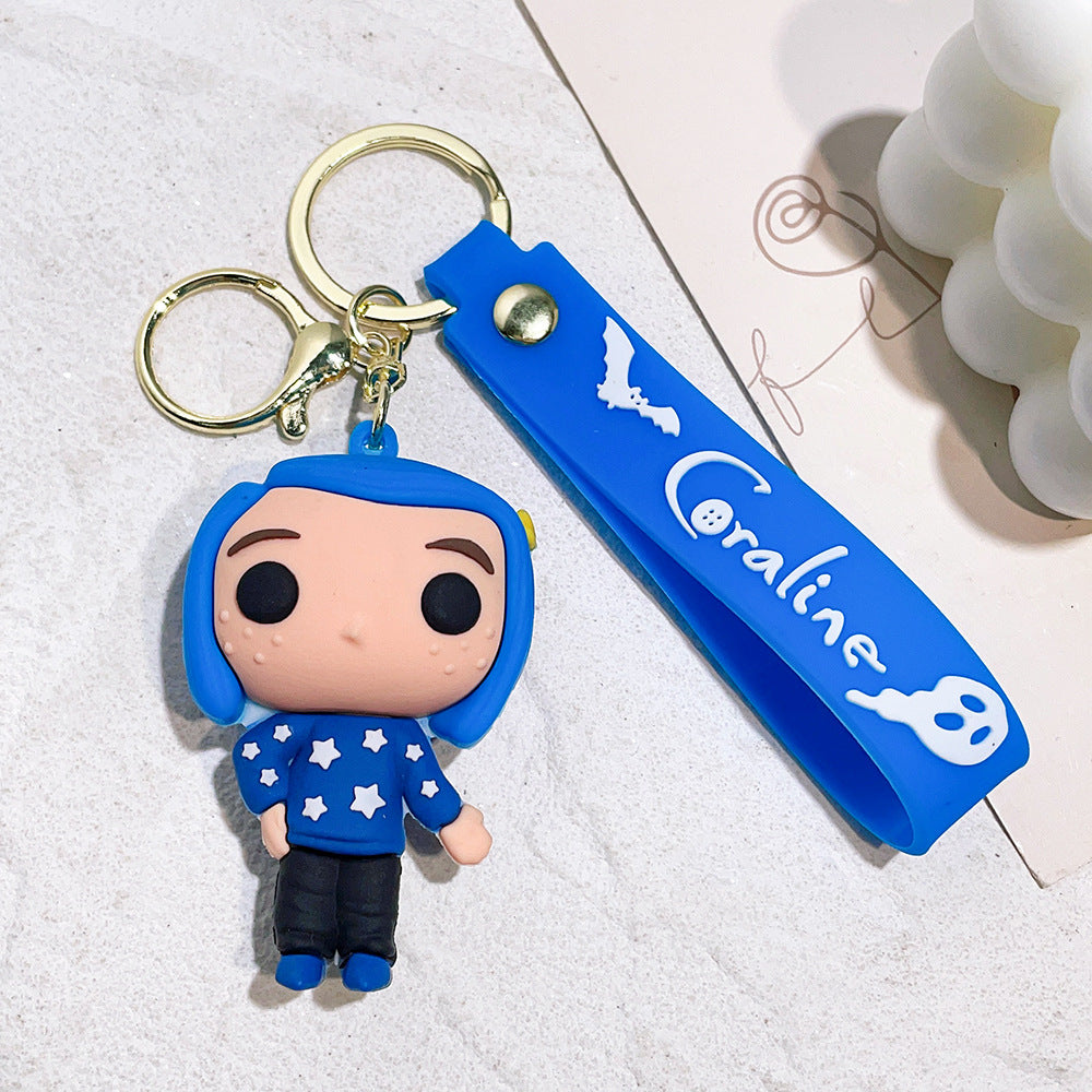 Wholesale Cartoon PVC Soft Glue Cute Keychain ACCVIP-KC-QiWei003