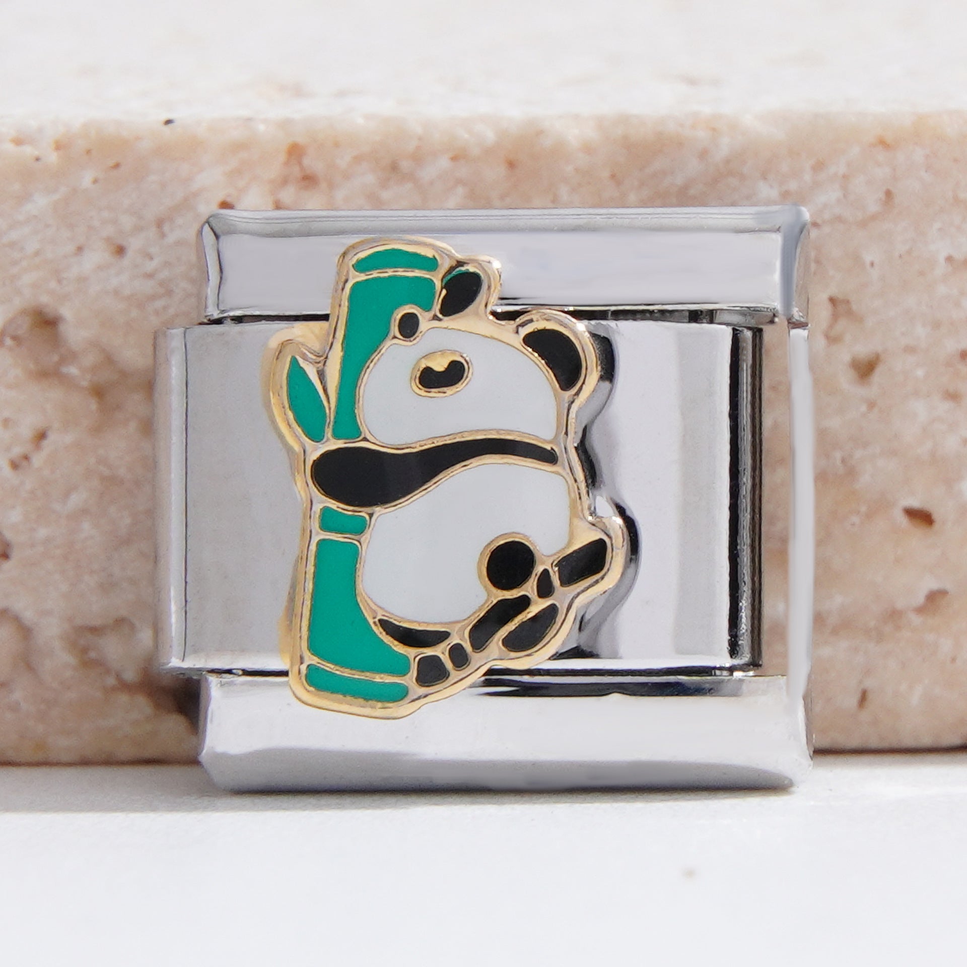 Wholesale Italian Charm Bracelet 9mm DIY Splicing Creative Pattern Stainless Steel Composable Bracelet