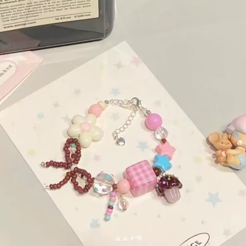 Wholesale Children's Cute Apple Star Beaded Bracelet