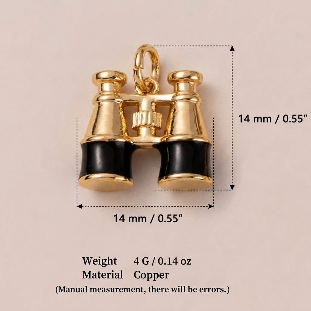 Wholesale Electroplated Copper Compass Pendant Travel Motif Fashion Accessory For Boutique Resale