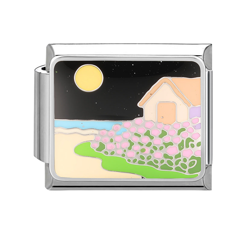 Wholesale 9mm Italian Charm Starter Bracelets DIY Cute Pet Stainless Steel Composable Bracelet