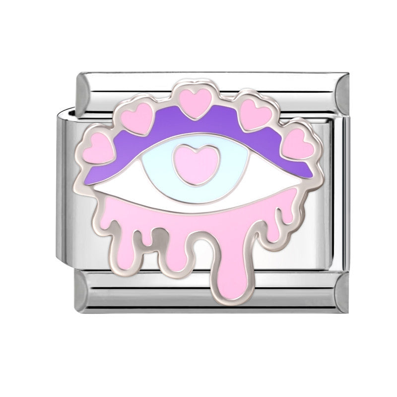 Wholesale Italian Charm Bracelet 9mm DIY Splicing Cute Creative Stainless Steel Composable Bracelet