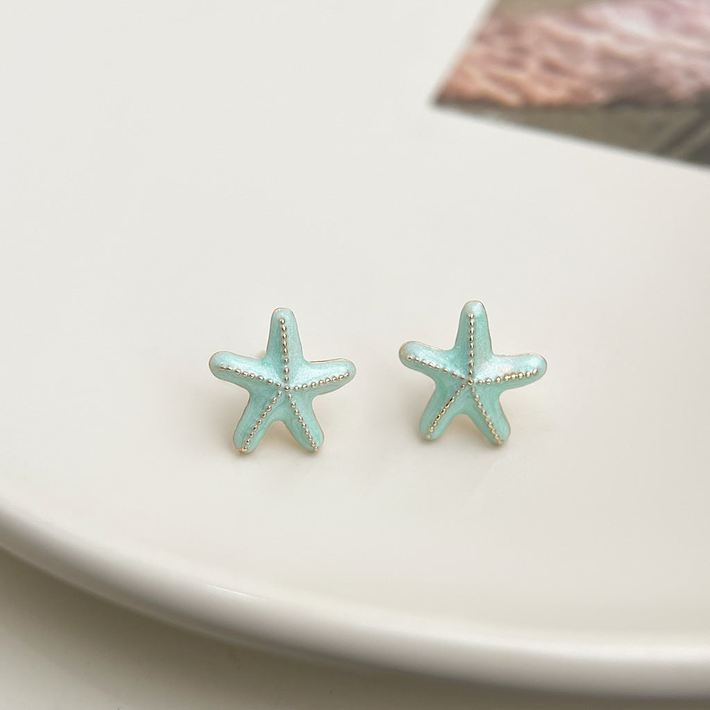 Wholesale  oil drop flower earrings