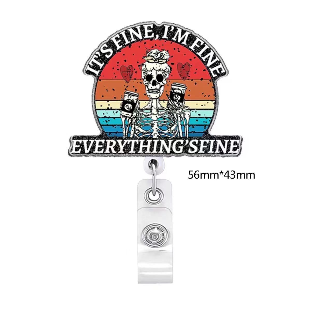 Wholesale acrylic DIY patches Badge Reels