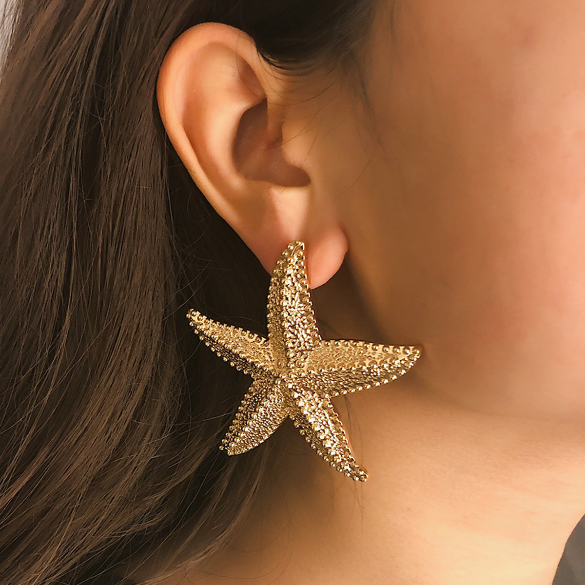 Wholesale Three-dimensional Starfish Earrings Summer ACC-ES-Xuer003