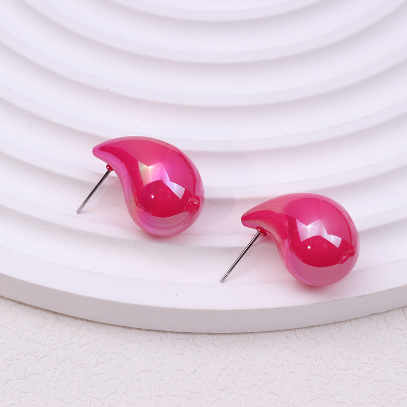 Wholesale Acrylic Glossy Water Drop Earrings ACC-ES-DA012