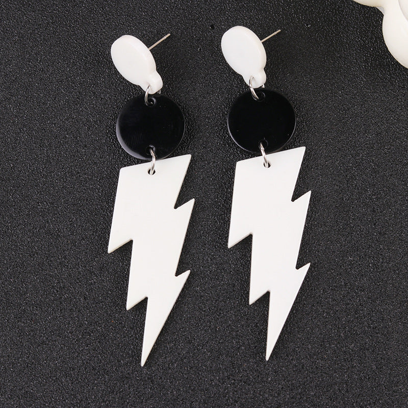 Wholesale  contrast color personality acrylic earrings