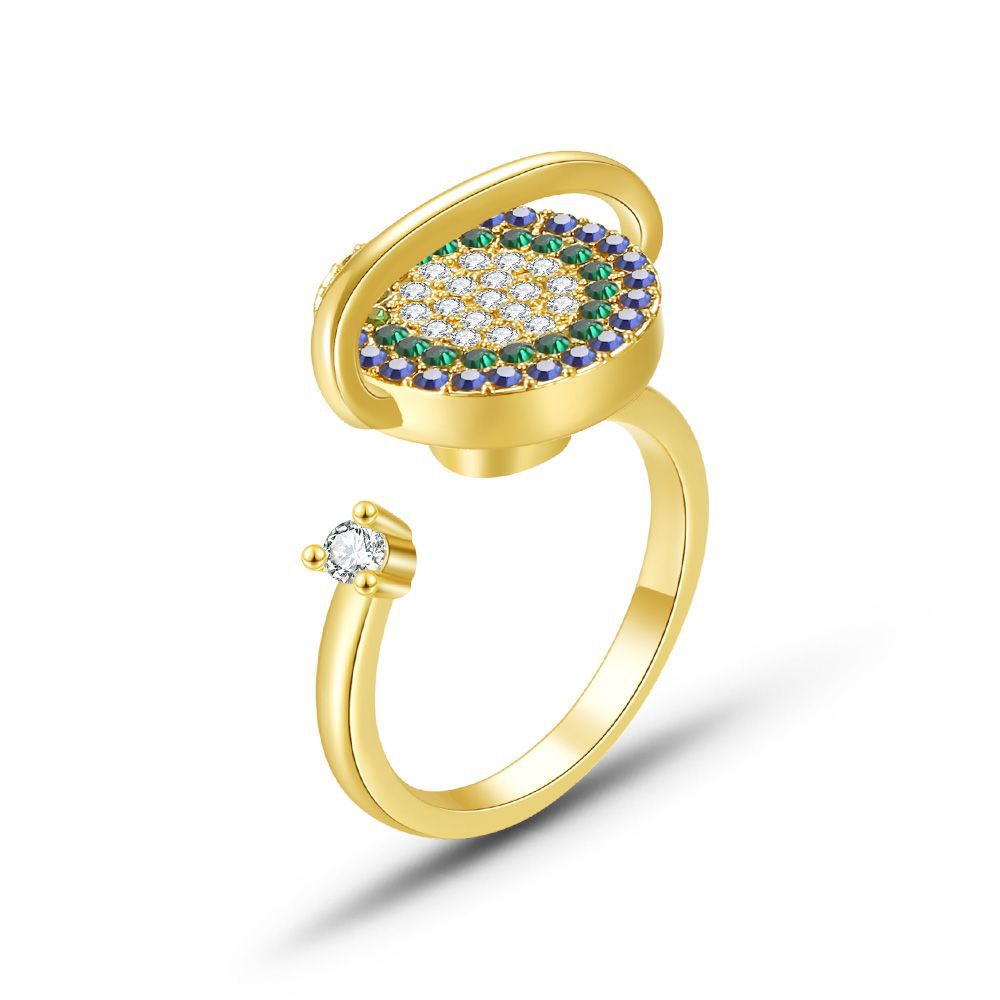 Wholesale Snowflake Zircon Open Ring ACC-RS-MiYi011