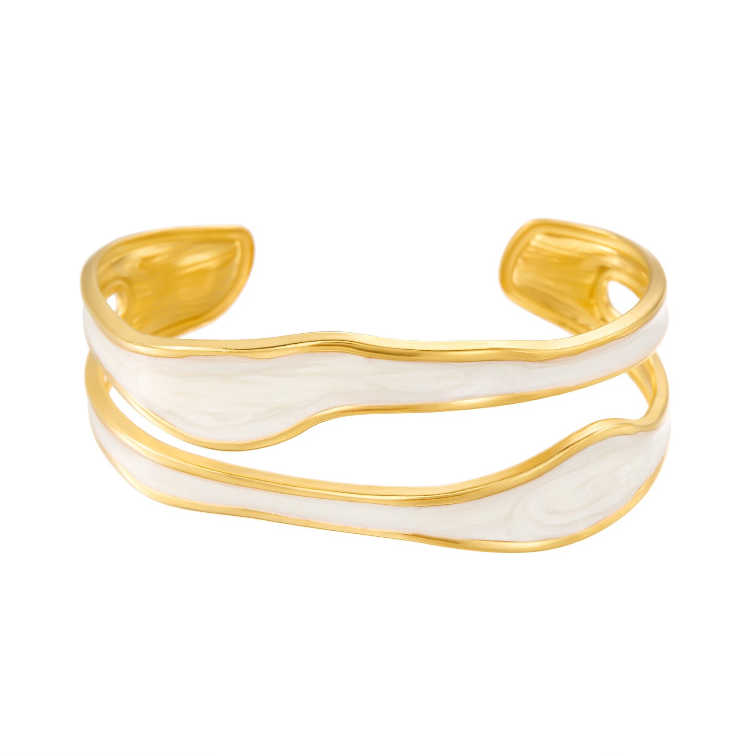 Wholesale stainless steel not fade cold  love oil drop light luxury open bracelet