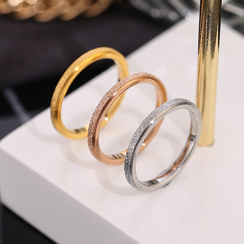Wholesale Titanium Steel Rings 18k Pinky Ring ACC-RS-KDC002