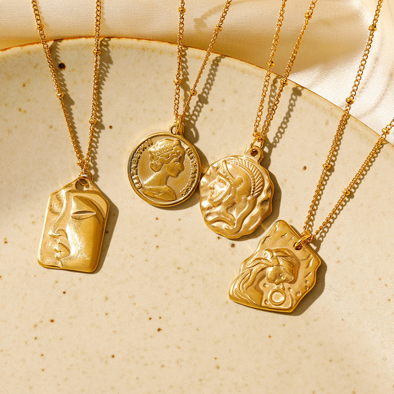 Wholesale  Stainless Steel Plated 18k Color Necklace