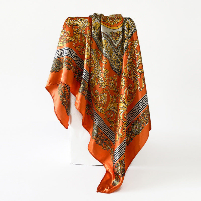 Wholesale 90* 90cm ladies large square silk scarf