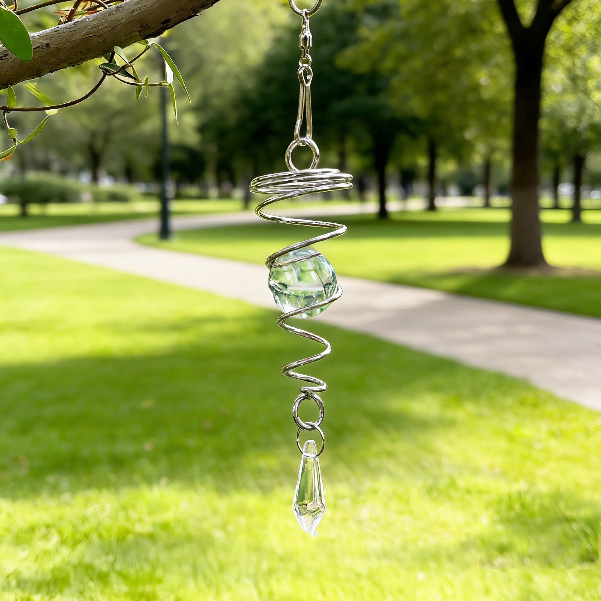 Wholesale Glass wind chime pendant