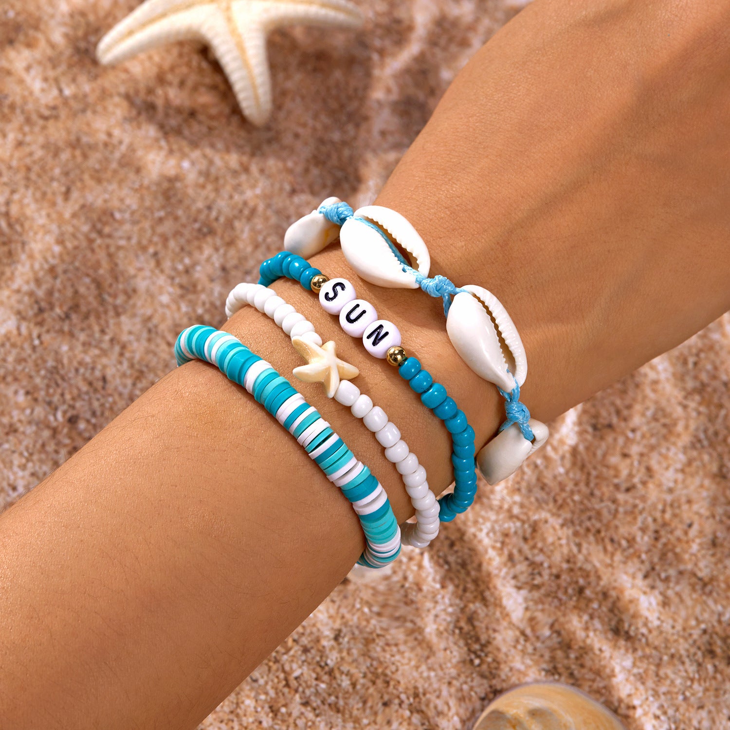 Wholesale Bohemian Style Shell Combination Bracelet