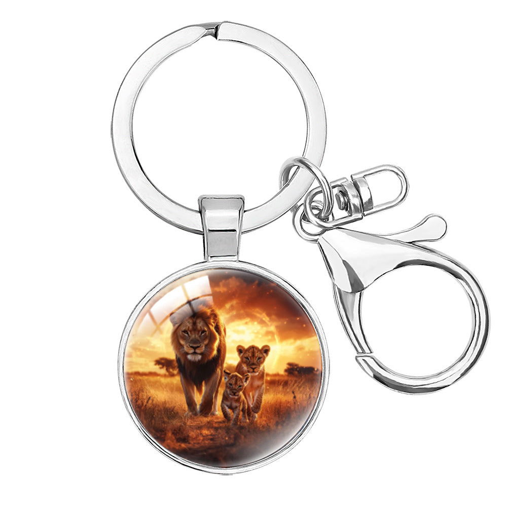 Wholesale Cartoon lion decoration keychain