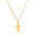 Wholesale Vacuum Plating 18K Clavicle Chain Stainless Steel Cross Necklace