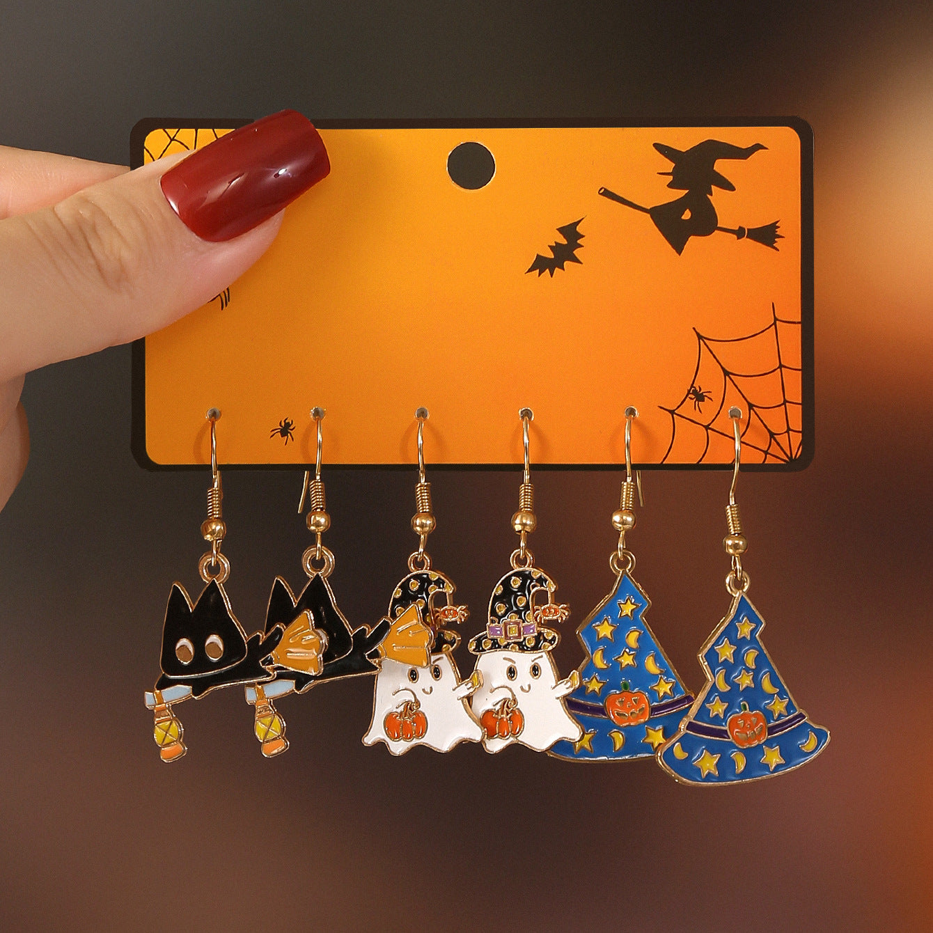 Wholesale  Retro Ghost  Ghost Mask Earrings