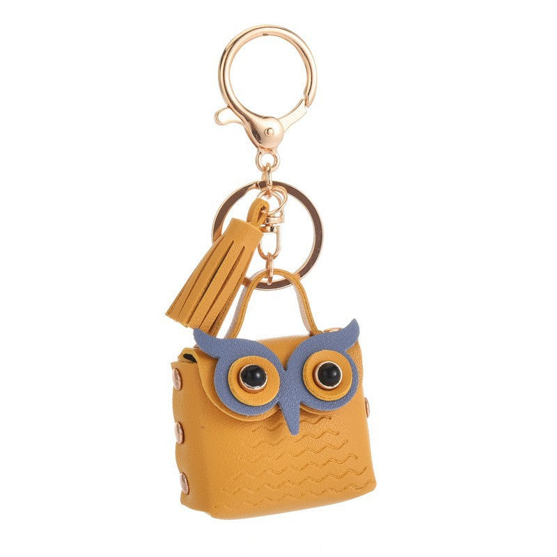 Wholesale Owl Leather Coin Purse Keychains Keychain Wallet ACC-KC-YanG003