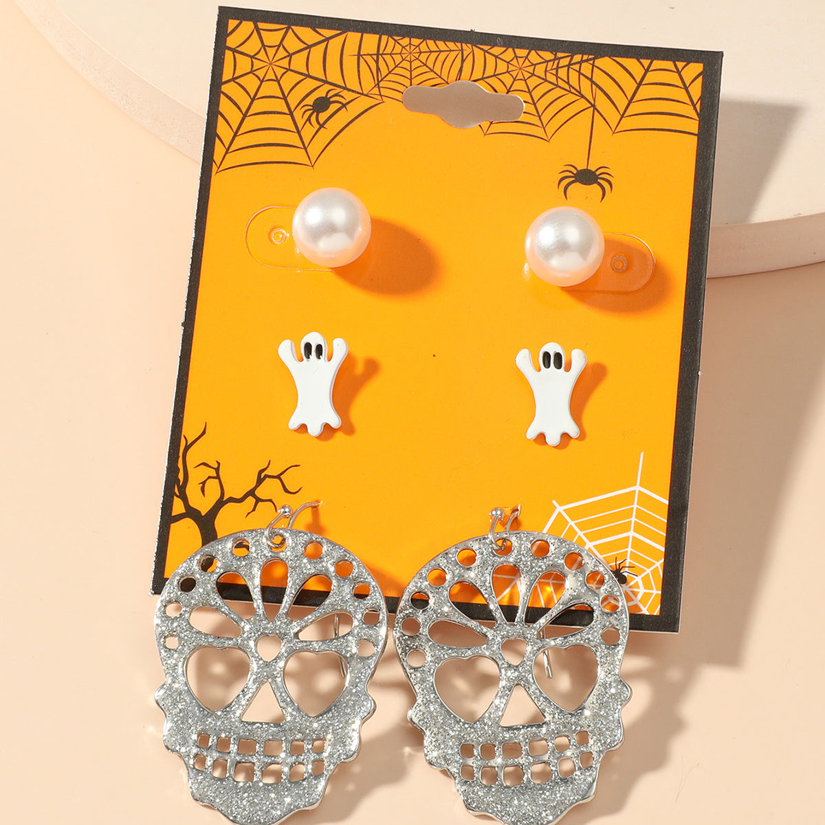 Wholesale  funny little devil bat  pumpkin earrings