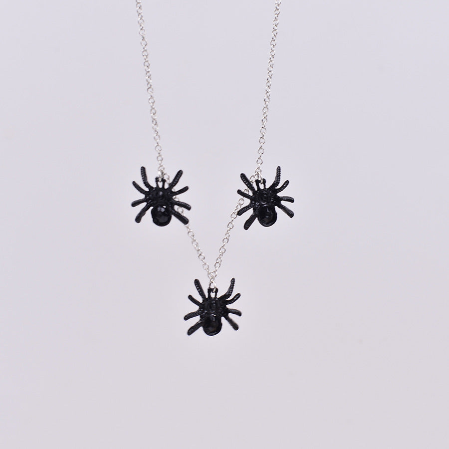 Wholesale Retro Gothic Black  Earrings And Necklace Set  Party Gift Zinc Alloy Jewelry For Resale