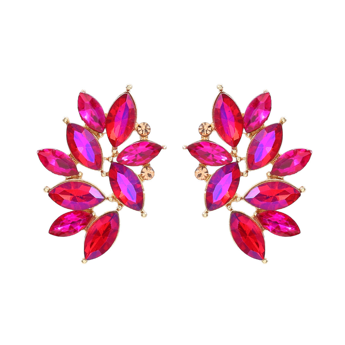 Wholesale Rhinestone Flower Boho Alloy Earrings ACC-ES-JL012