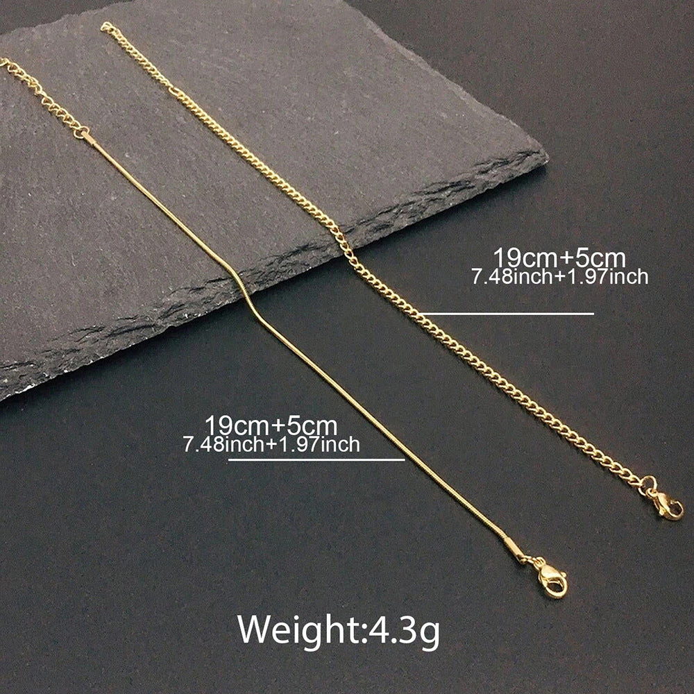 Wholesale Stainless Steel Men S Cuban Double Layer Bracelet Trendy Everyday Wear