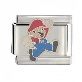 Wholesale  Italian Charm Starter Bracelets DIY square Single Section Creative Stainless Steel Composable Bracelet