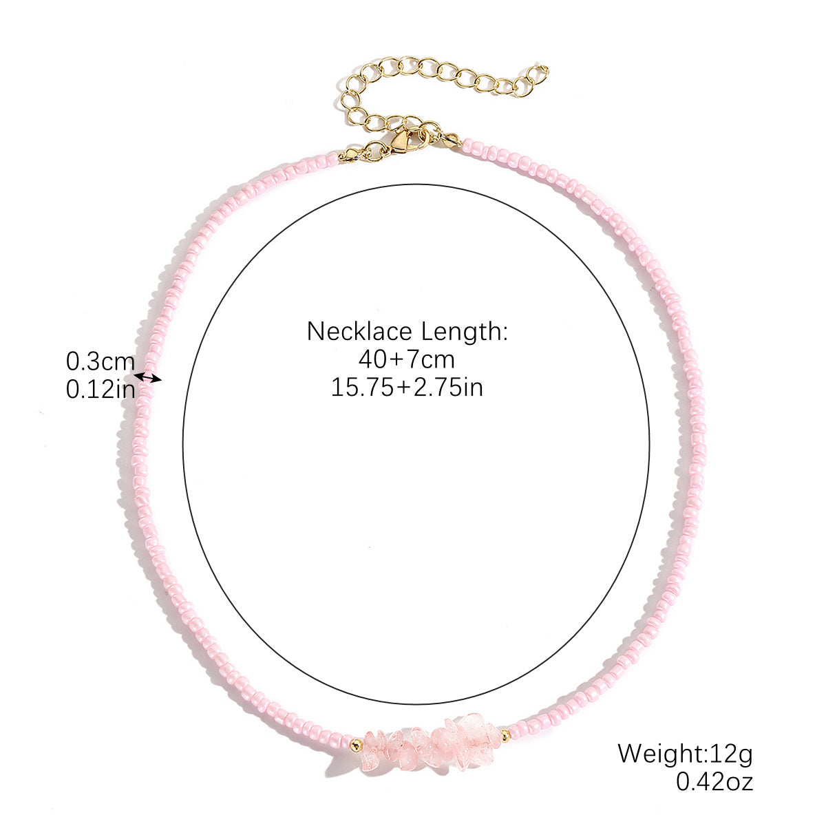 Wholesale  Beaded Necklace Cute Amethyst Natural Stone Beaded l Pearl Necklace suit