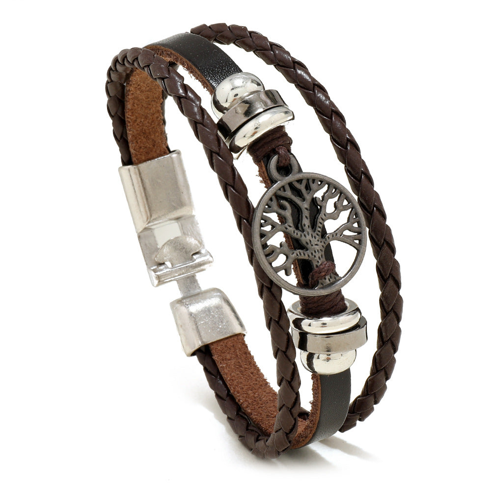 Wholesale Vintage Leather Bracelet Buckle Bracelet ACC-BT-Saih009