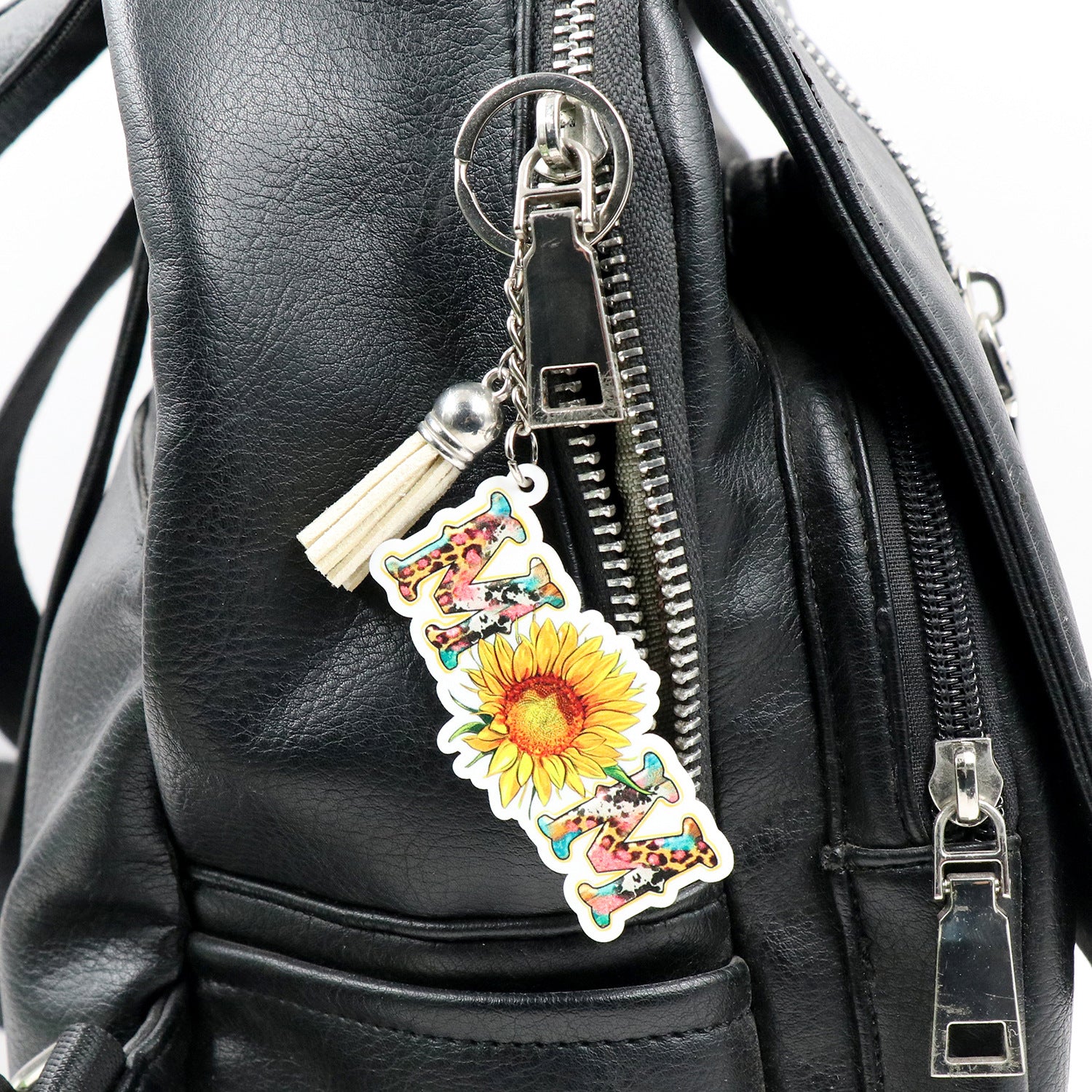 Wholesale 2024 Mother's Day Gift MOM Sunflower Western Style Acrylic Keychain Creative Keychain ACC-KC-XiaoYan007
