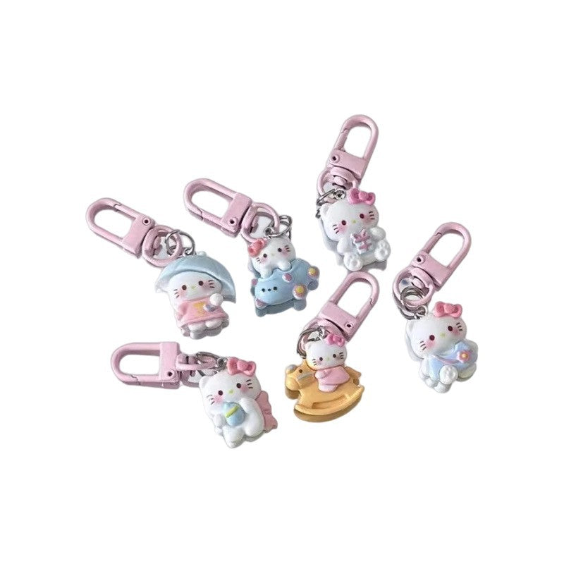 Wholesale Cat  phone charm Keychains  ACCVIP