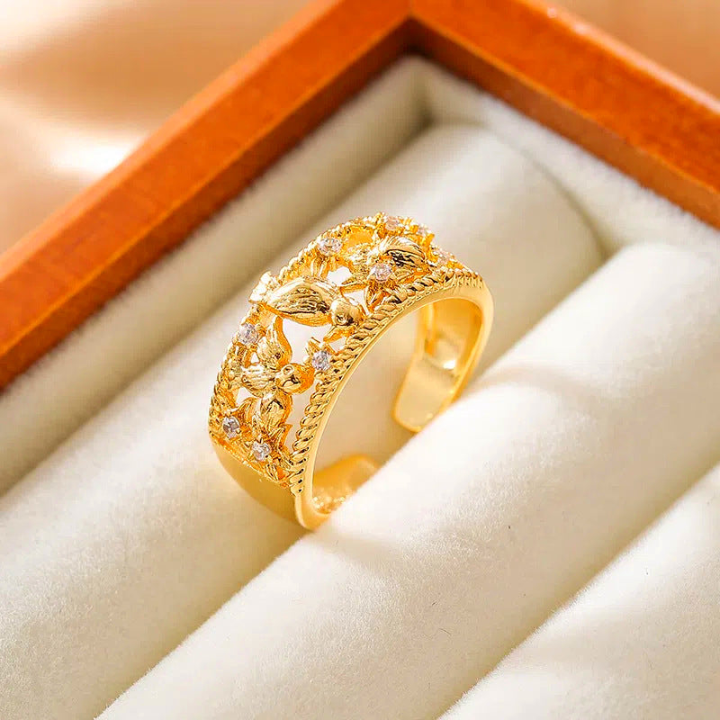 Wholesale Light Luxury Ring Lace Lace Ring