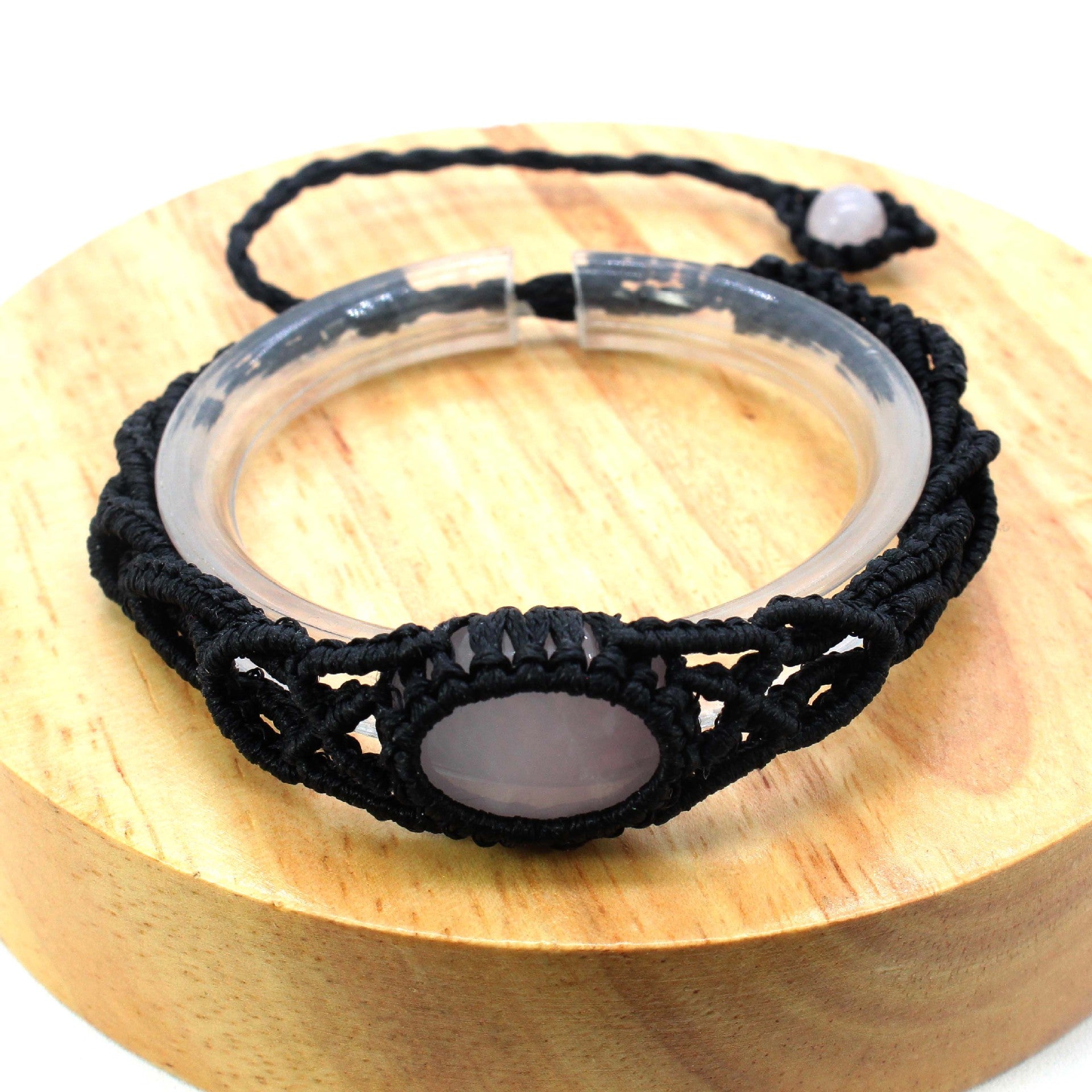 Wholesale Amethyst Natural Crystal Beaded DIY Woven Bracelet Ethnic Style Adjustable Fashion Jewelry Accessory
